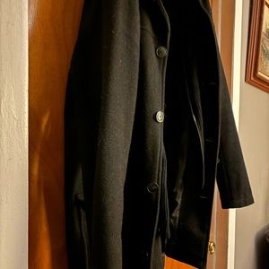 Kenneth Cole, black dress coat